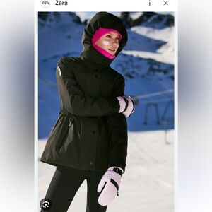 Zara Black Ski Jacket NWT Goldbergh style